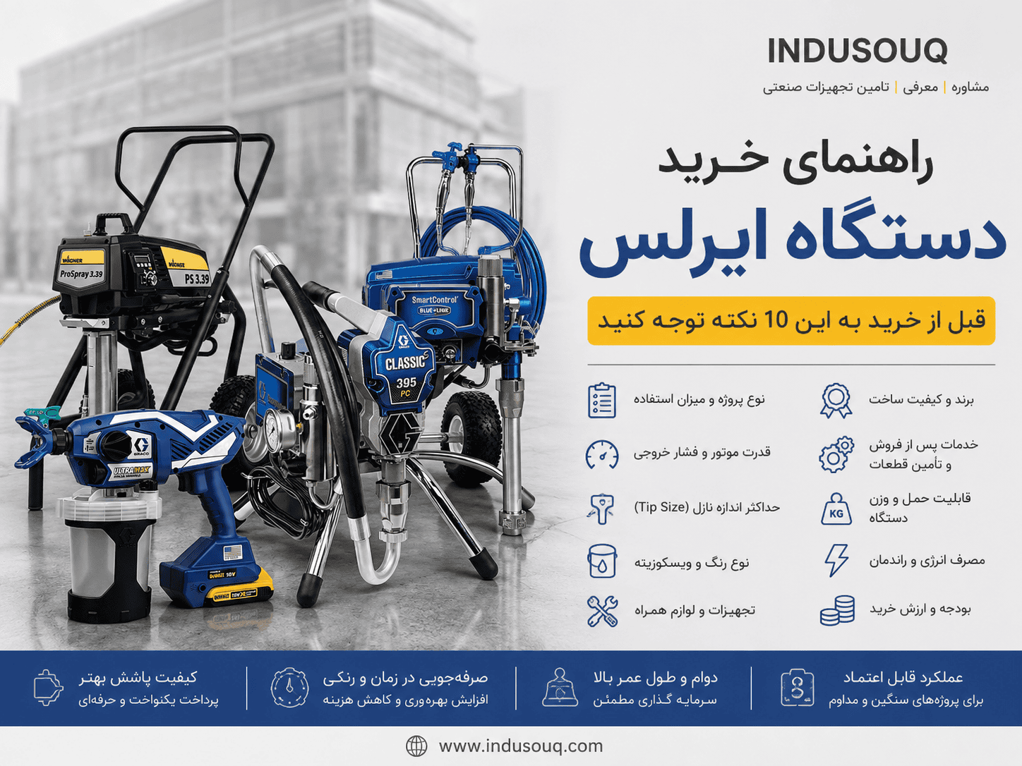 راهنمای خرید دستگاه ایرلس شامل مقایسه انواع دستگاههای ایرلس گراکو و واگنر و مهمترین نکات انتخاب دستگاه مناسب